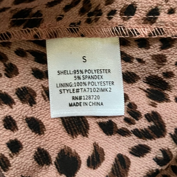 Miami Leopard Print Pink Wrap Top - Picture 7 of 8